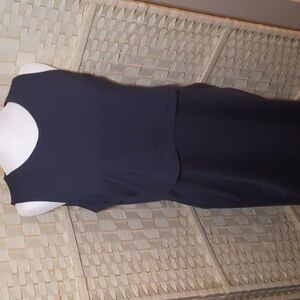 Origamei Packable Navy Blue Dress -Yuri